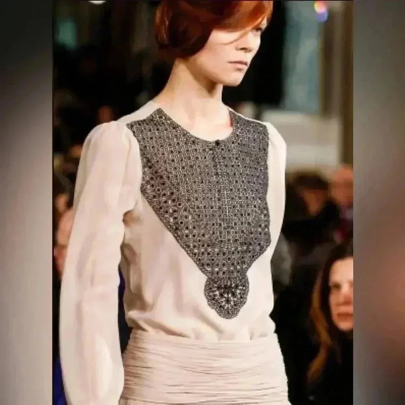 NWT Tory Burch | Tops | Tory Burch Prosecco Satin Wrap Top
Size XS - Picture 1 of 6